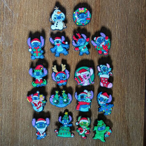 4 for $10 - Mix n Match Disney Stitch Christmas Croc Charm Jibbitz